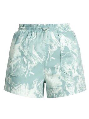 Alpine Design Utility Shorts Womens XS NEW Jade Print Woven Hiking Outdoor